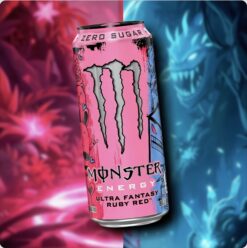 Безалкогольный Энергетический газированный напиток Monster Energy Ultra Fantasy Ruby Red zero sugar 500мл.