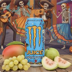 Безалкогольный энергетический газированный напиток Monster Energy Mango Loco (500 мл) Ирландия.