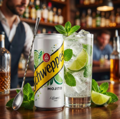 Газированный напиток Schweppes Mojito 330мл. (Европа)