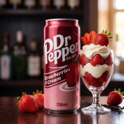 Газированный напиток Dr Pepper Strawberries & Cream 330мл. (Европа)