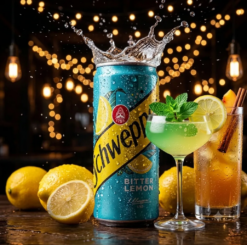 Газированный напиток Schweppes Bitter Lemon 330мл. Европа.